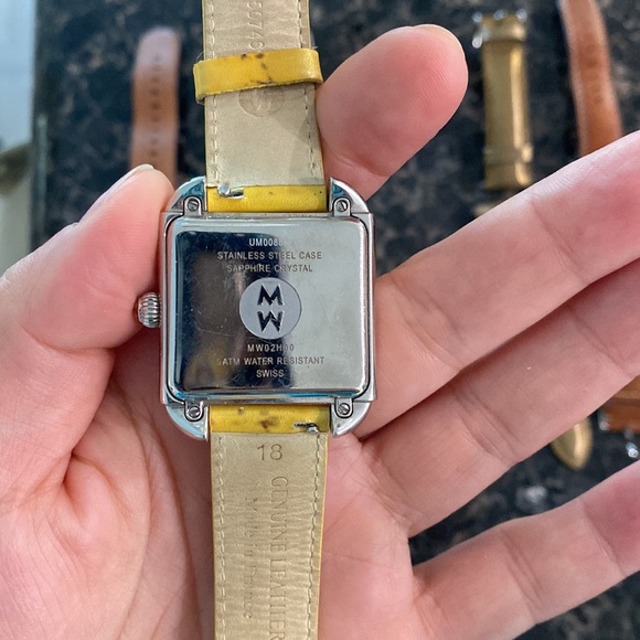 Silver Michele Watch, 18 mm with straps - Picture 4 of 4